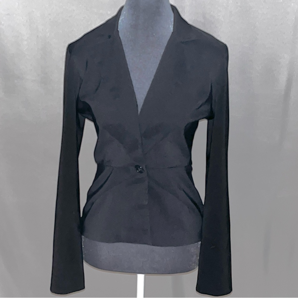 Vintage Black Fitted Blazer